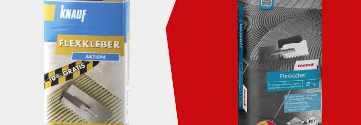 Knauf Flexkleber oder toom Flexkleber